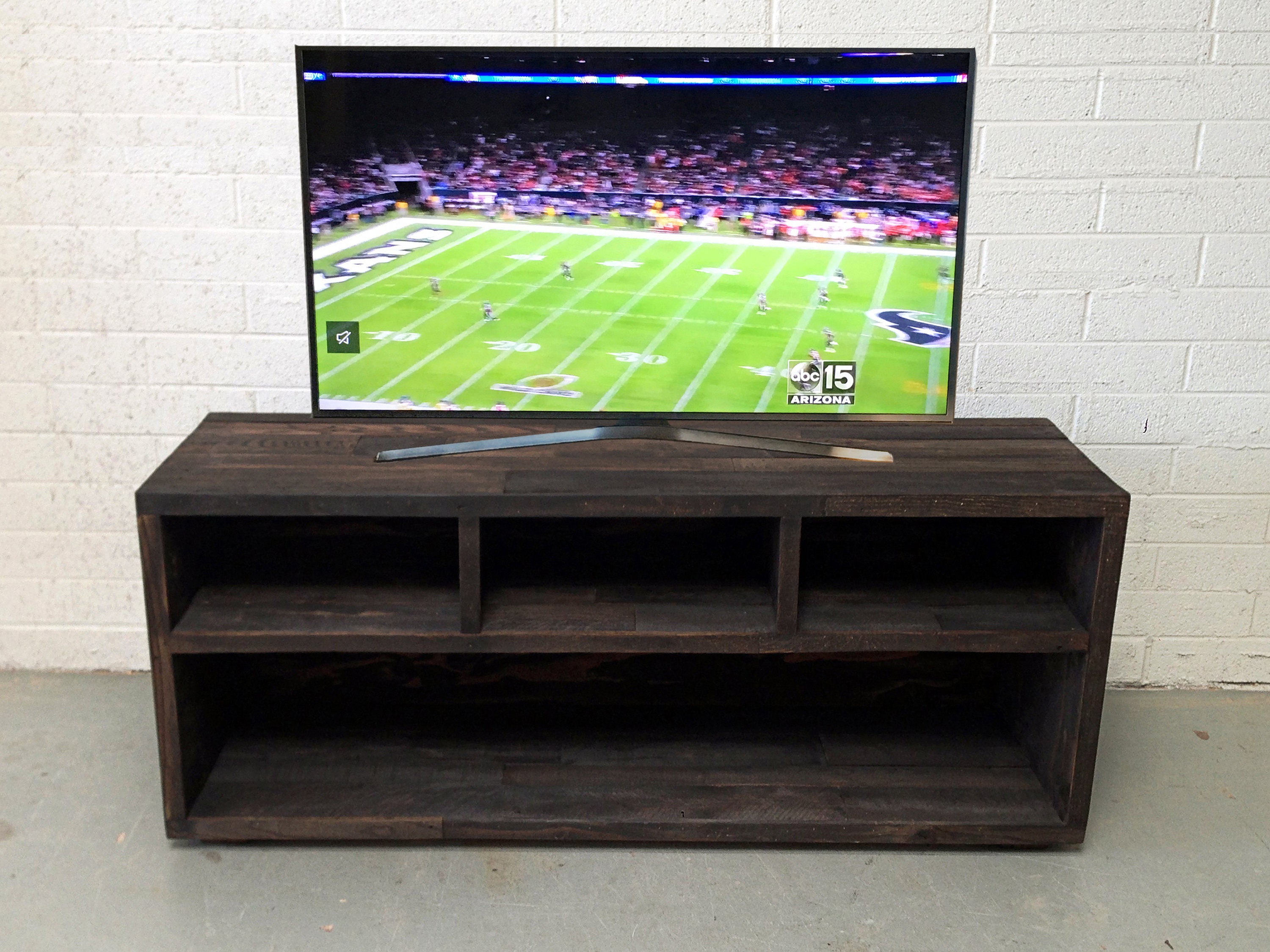 reclaimed wood media unit tv stand entertainment center