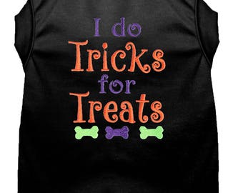 Dog Halloween Costume - Dog Halloween Shirt - I Do Tricks for Treats - Custom Dog Shirt - Dog Costume - Pet Costume - Dog Halloween - Dog