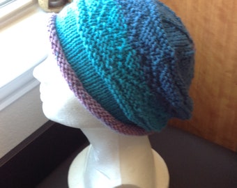 Slouchy Hat - hand knitted