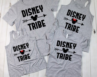 Disney Tribe Shirts | Family Disney Shirts | Women's Tank Top | Disney T-shirts for Girls/Boys