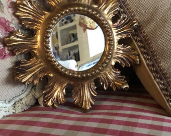 Italian Florentine Wood Gold Ornate Mirror