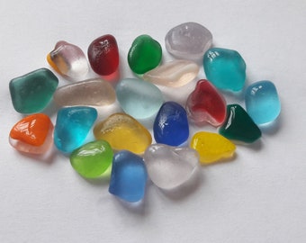 20 minis verres de mer Français rares / French sea glass