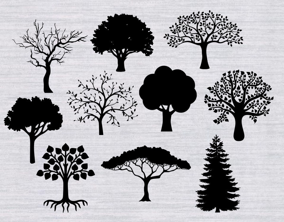 Trees SVG Bundle tree svg tree clipart family tree svg svg