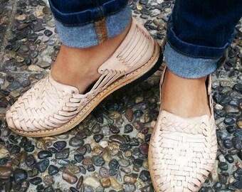 Mexican Huaraches - Natural Braided - Huaraches Sandals - For Her