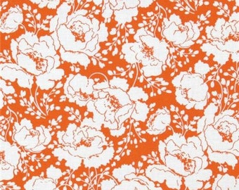 Dolce Lana Orange Floral Tanya Whelan Quilt Fabric yards BTY