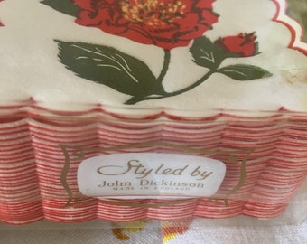 Vintage paper coasters from England