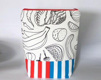 Medium/Large Knitting Project Bag, Veggies Project Bag, Crafter Project Bag, Shawl/Sweater Knitting Project Bag
