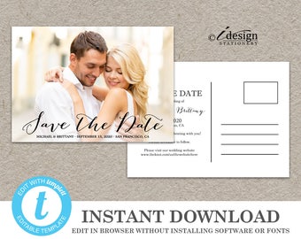 save the date postcard templates