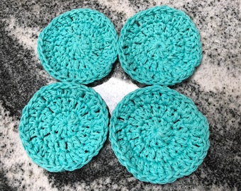 Facial scrubbies cotton scrub reusable washable makeup remover scrubber ecofriendly skincare exfoliating handmade crochet