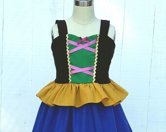 ANNA dress, vacation princess dress, Frozen Dress, Anna Princess Dress, Princess Dress, comfortable Princess Dress, Frozen Birthday Party