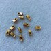 20 Jewelry Crimp End Cap - Vintage Finding Supply - Necklace Cord Leather Component