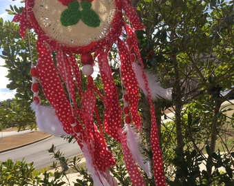 Strawberry and Polka Dots Dream Catcher