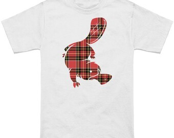 Plaid Platypus kids graphic t shirt