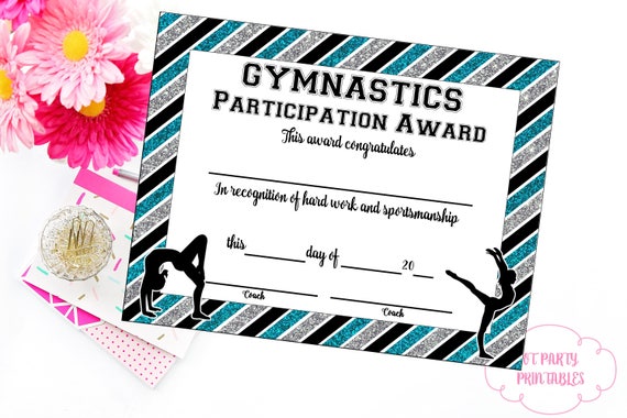 Gymnastics Certificate Template