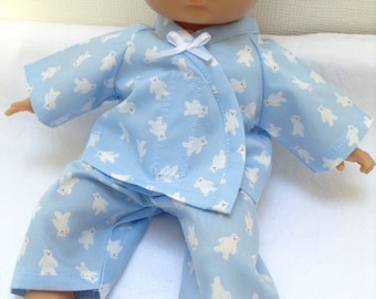 Dolls Clothes 12 inch (30cm) Pyjamas to fit Corolle Calin, ELC Cupcake & similar baby dolls