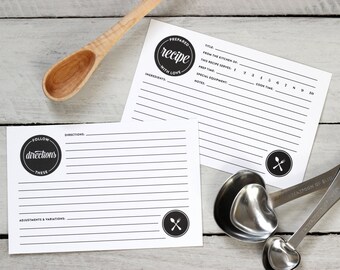 double recipe cards