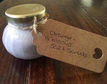 Orange-Hibiscus Salt Exfoliator