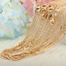 Wholesale 20 PCS Gold Plated Brass Lengthening Chain, Satellite Beaded Ball Chains For Jewelry Making.