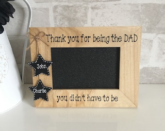 Father's Day gift, step dad gift, step dad frame, adoptive dad gift, Father's Day frame, dad gift, grandad gift, adoptive parent gift.