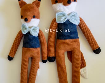 Crochet Fox Stuffed Animal Toy