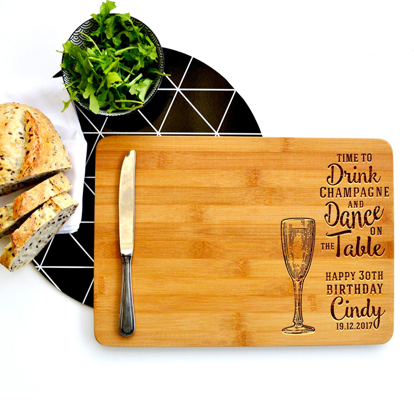 Personalized Cutting Board Custom Cutting Board Birthday