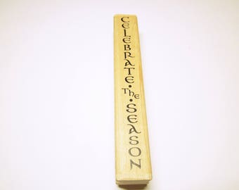 Christmas Word Quote Stamp Christmas Stamp Card Making Scrapbooking Rubber Stamp Supplies Quote Stamp CHRISTMAS STAMPS