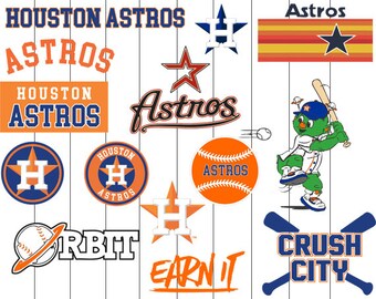 INSTANT DOWNLOAD - Houston Astros Cut Files, Houston Astros Svg, Houston Astros Clipart, Baseball Clipart, Baseball Cutting Files, Sport Svg