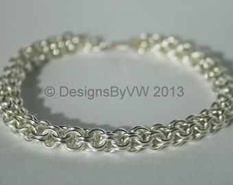 Silver Plate Chainmaille Bracelet