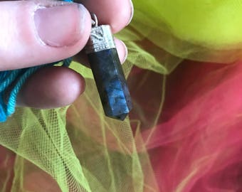 Hair wrap- Labradorite roughly 19 in. long.