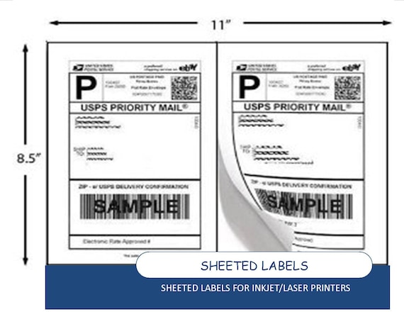 shipping labels 2 per page