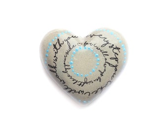 personalised memorial pebble - remembering a loved one - personalised memorial stone - my love for you collection - PM002