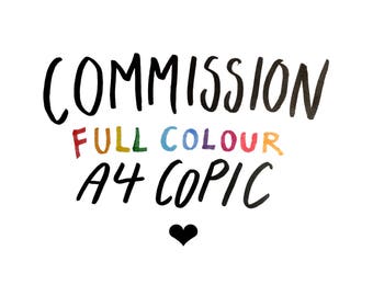 Custom Commission - A4 FULL COLOUR