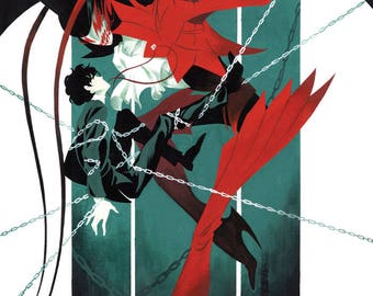 PREORDER - Persona 5 Print "Prisoner" - Digital Lazer Print from Gouache Painting