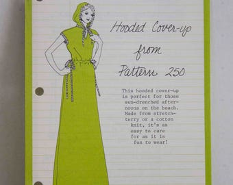 Stretch & Sew Pattern Ideas - Hooded Cover-up from Pattern 250 (Tab Front Top with Cap Sleeves)