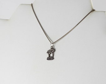Sterling Silver Palm Tree Charm or Pendant