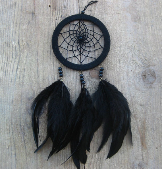 Black Dream Catcher Wall Hanging