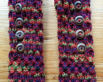 Smocked Fingerless Mitts