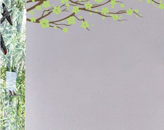 Vinyl Wall Decal Sticker Flower Branch 50 W X 22 H item 425A