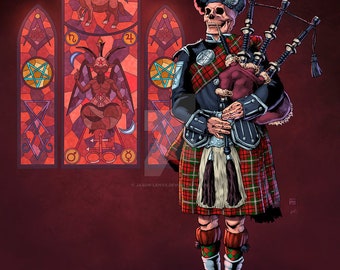 Image result for satan bagpipes