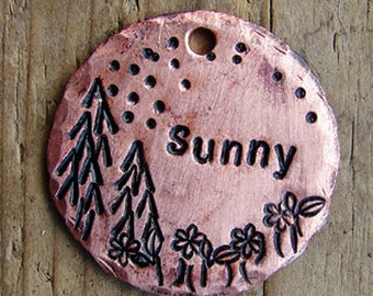 Dog Tag, Pet Tag, Cat Tag , Custom Dog Tag, Pet ID Tag, Woodland Pet Tag , Rustic Dog Tag , Cat Tag