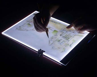 lightbox, tracing light pad, artist light pad, A4 Ultra-thin USB Led Light Tracing Cartoon Tattoo Drawing Pad Box, http://1supply.etsy.com