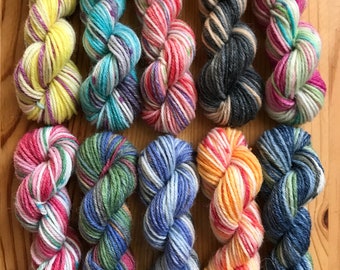 OPAL Sock Yarn Mini Skein Set #7 -- 10 Mini Skeins/25 Yards Each