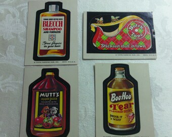 Vintage Wacky Pack Cards from the 1970's - Set #10