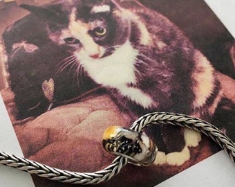Match Your Pet Cremation Ash Memorial Jewelry Bead Charm