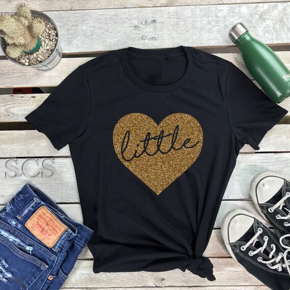 Big Little Reveal Shirts Women's Short Sleeve Crewneck T Shirt ,Big Little Love Gift Tee Sorority Glittle Family Shirts GGBig GBig Shirt
