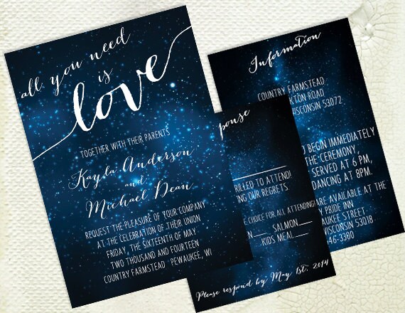 Galaxy Invitation Template 4