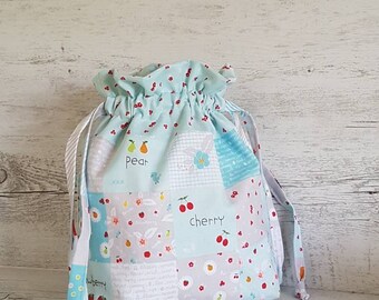 Knitting Project Bag, Knitting Bag, Project Bag, Crochet Project Bag, Yarn Bag, Drawstring Bag, Crochet Bag, Sock Project Bag, Mothers Day.
