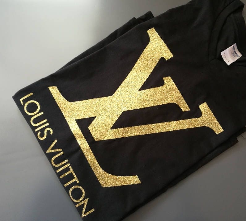 Louis Vuitton inspired iron on decal / LV heat transfer