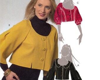 McCall's M5528 Sewing Pattern for Misses' Cropped Jackets - Uncut - Size 14, 16, 18, 20
