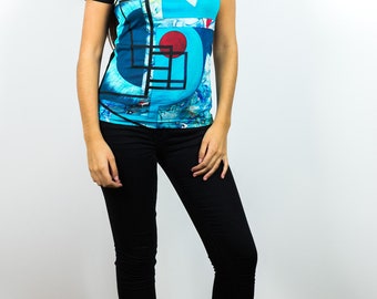 Basic T-shirt Mix Black Art06